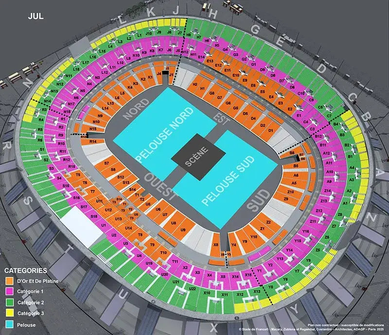 Places de Concert Jul 2026 – Stade de France